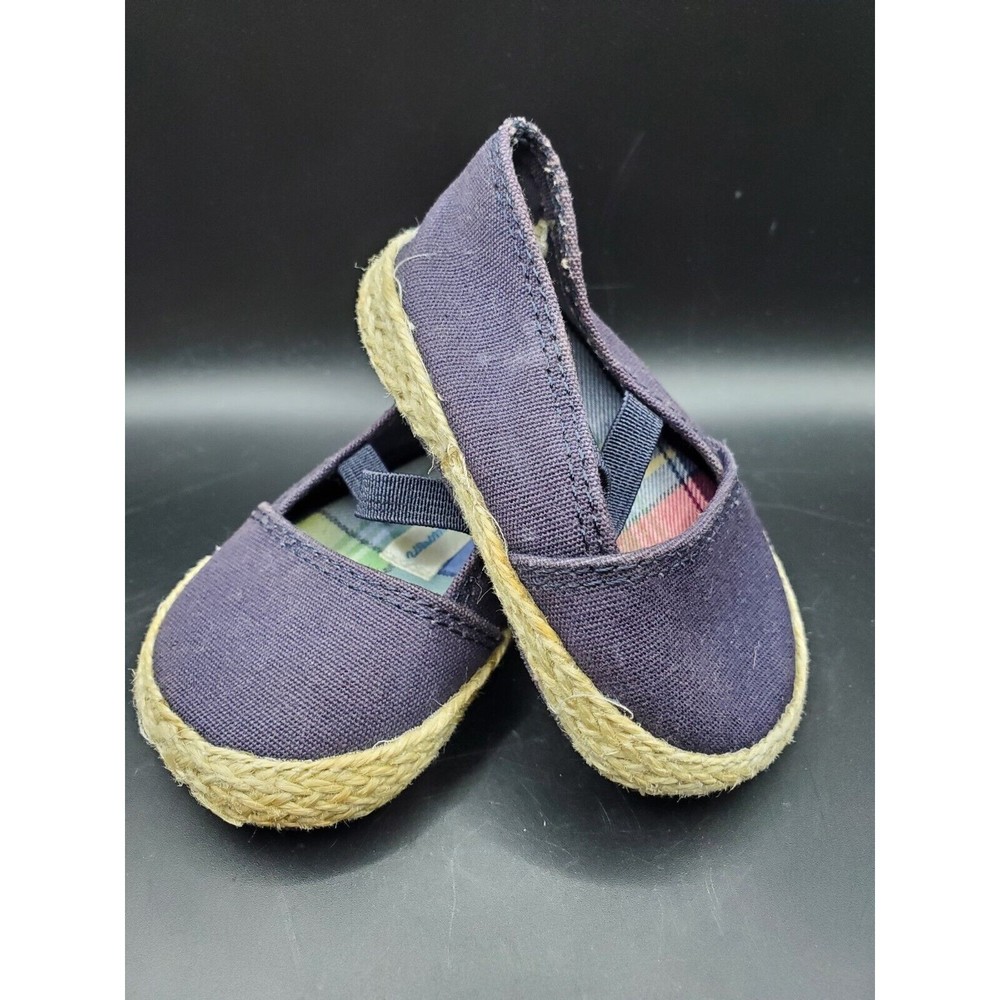 Polo Ralph Lauren Size 1 Loafers Slip On Baby Shoes Boy Blue Pre-owned Adorable